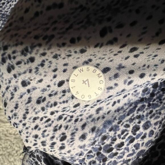 Lululemon Leggings Pants Womens 4 Fast & Free Full Length Blue Patterened - Picture 5 of 8